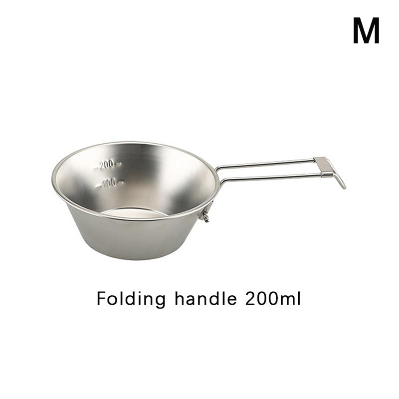 

30/200/400 мл 304 нержавеющая сталь Sierra Cup Уличная посуда для кемпинга и пикников штабелируемая подвесная суповая миска 200ml