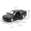 1:36 Scale BMW M3 1987 Alloy Diecast Cars Model Toy High Simulation Metal Body Doors Opened Pull Back Vehicles For Childrens Gi
