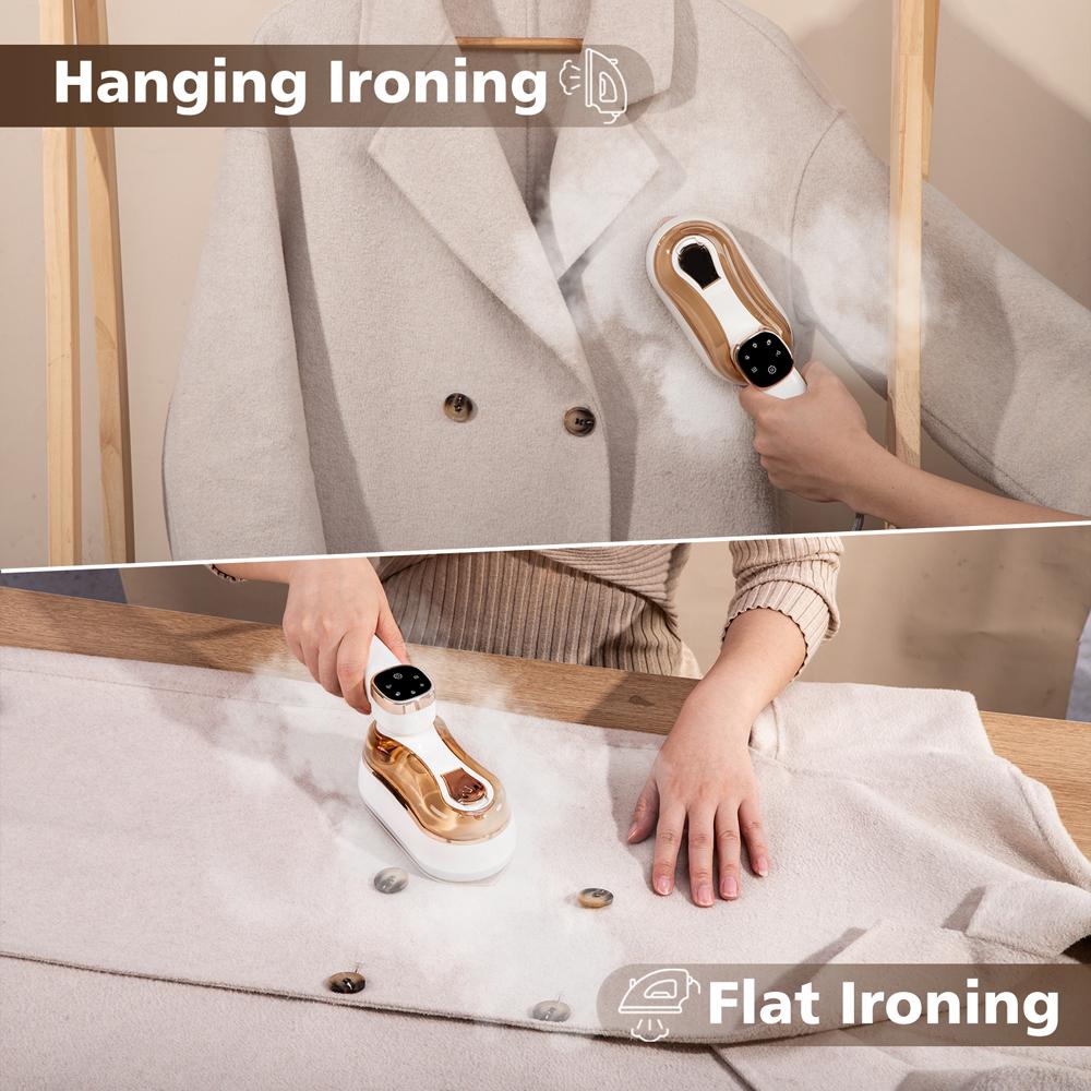 2 in 1 Handheld Steam Iron Foldable Garment Portable Steamer Touch Screen Rotary Ironing Machine 110V/220V