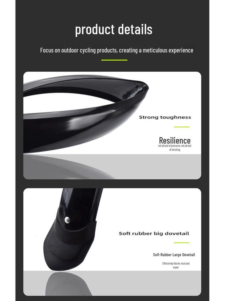 Full-Coverage Mountain Bike Mudguards 26/27.5/29 Inch Front & Rear
