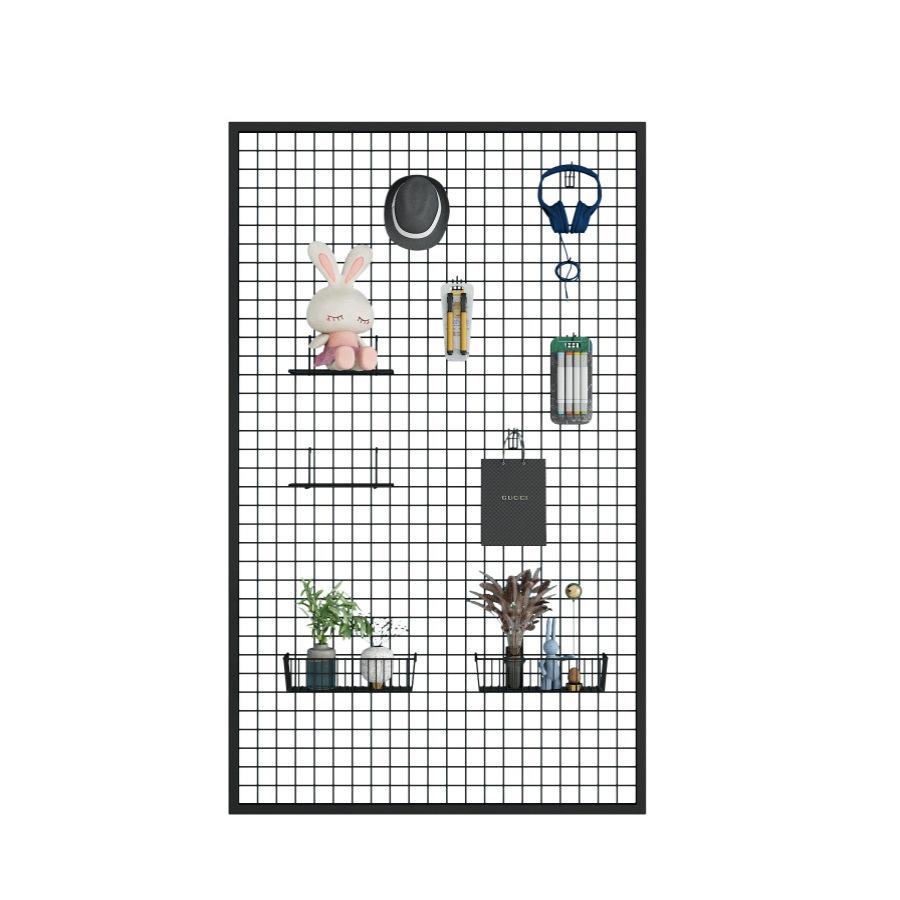 Schmuck-Präsentationsständer aus Schmiedeeisen-Gitter zur Wandmontage