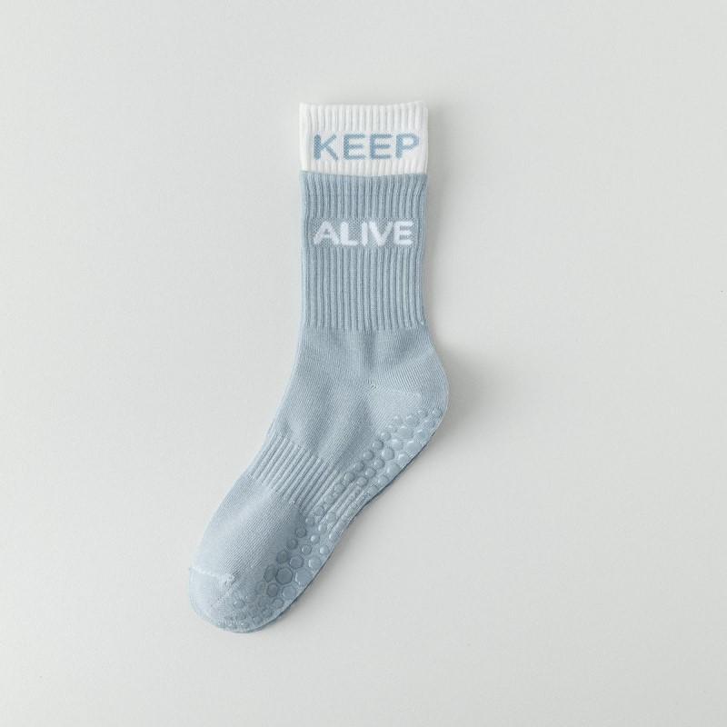 1/5 Pairs of Women's Socks Yoga Socks Stockings Sports Socks High Bounce Fitness High Tube Socks Non-slip Running Socks