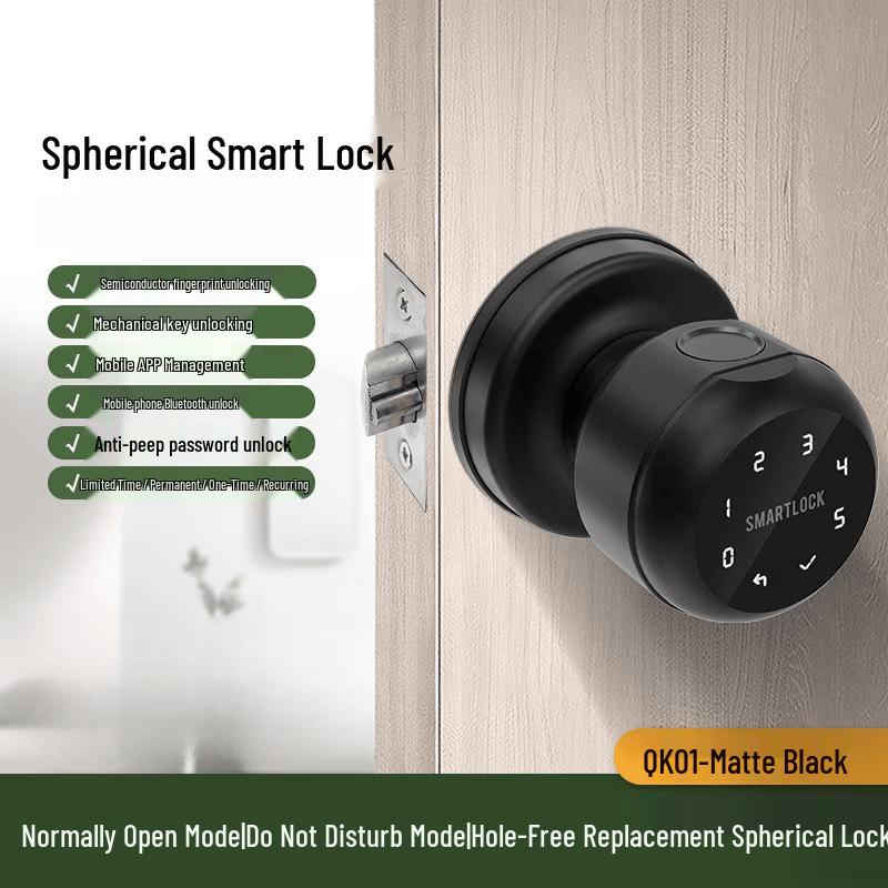 

Aokewen Smart Fingerprint Spherical Door Lock