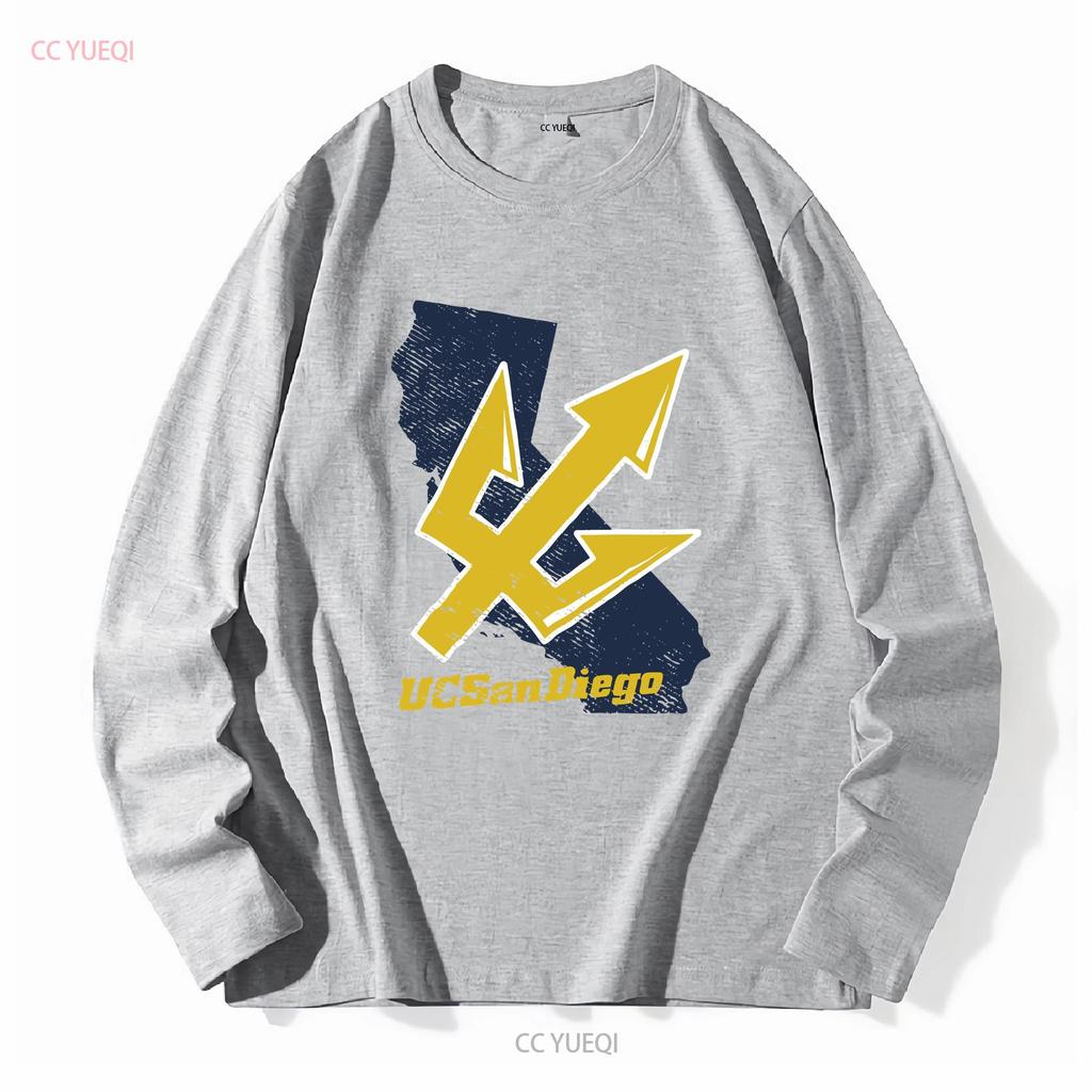 UC San Diego Adult T Shirt California Athletic Heather S 5XL Long or Short Sleeves Vintage Washed Comfortable Breathable