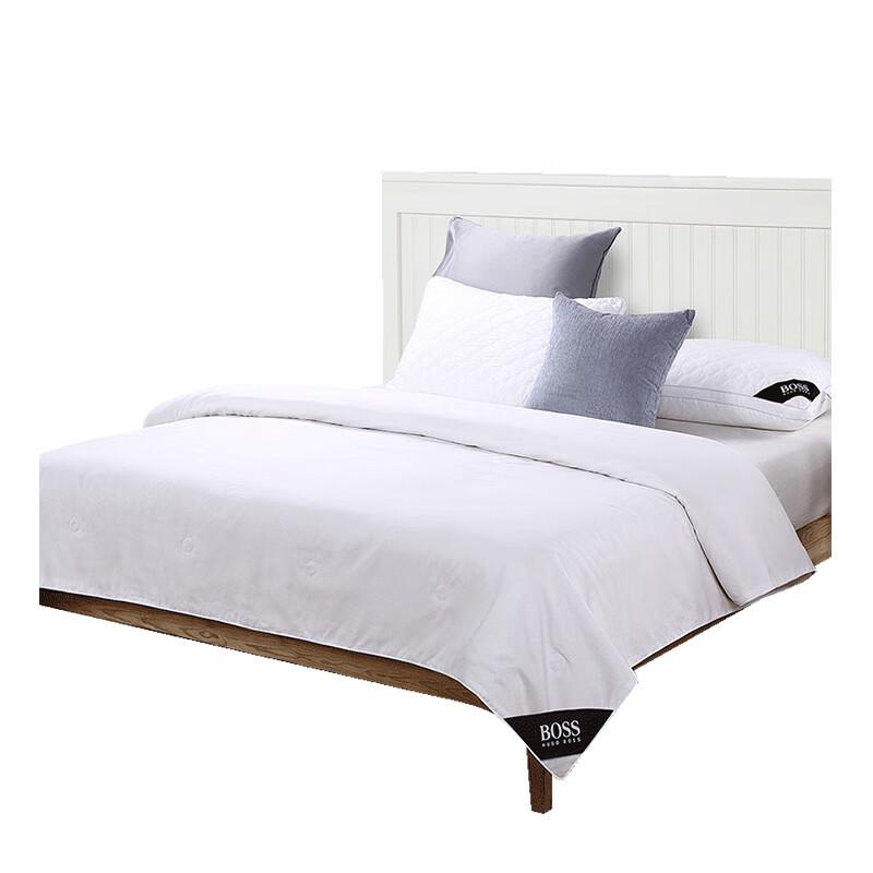BOSS Embossed Logo Silk Blend Quilt