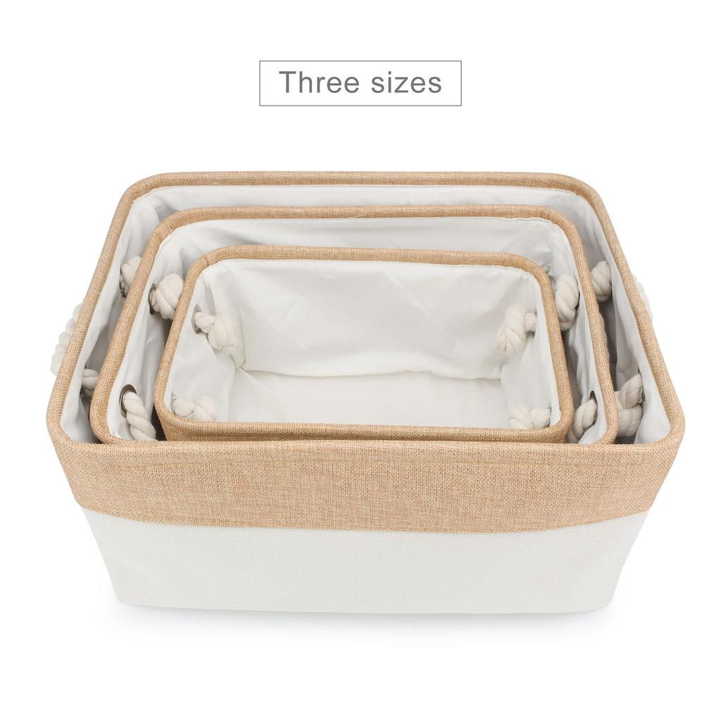 S/M/L Pet Toy Basket Sundries Sorting Cat Dog Clothes Storage Box Accessories Organize Storage Bin