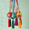Ancient Style Embroidered Dragon Boat Festival Sachet with Tassel - Chinese Pendant Purse Ornament