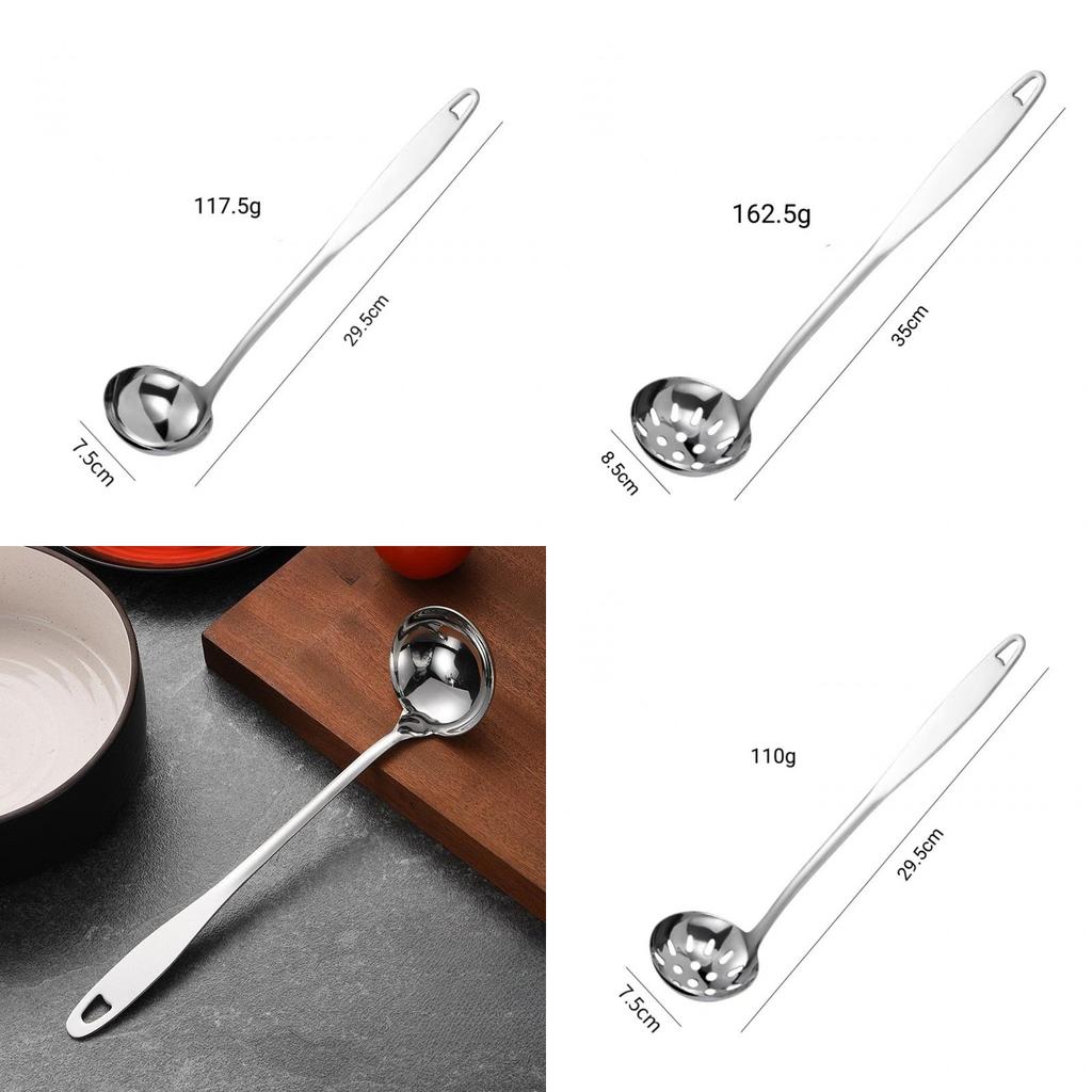 Modern Cooking Stainless Steel Soup Ladle With Long Handle For Hot Pot And Cooking