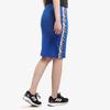 Adidas Originals Colorblock Letter Print High-Waisted Knit Casual Skirt Women Bottoms Blue ED7421