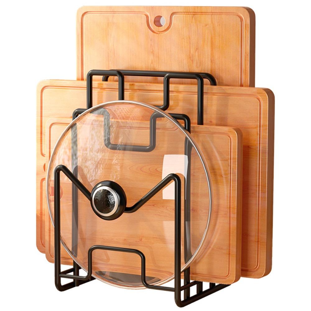 Space Saving Cutting Board Holder Multi Layer Chopping Board Organizer Pot Lid Rack Shelf  Plates