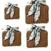 1Set Rattan Suitcase Natural Tasteless Solid Handle Rattan Woven Storage Case for Picnic