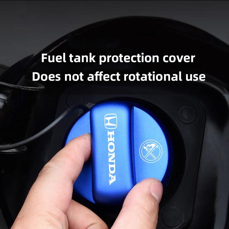 Car Fuel Tank Cap Cover Frosted Aluminum Alloy Lid Auto Accessories For Honda Civic Accord Fit Jazz CRV BRV HRV Insight Pilot