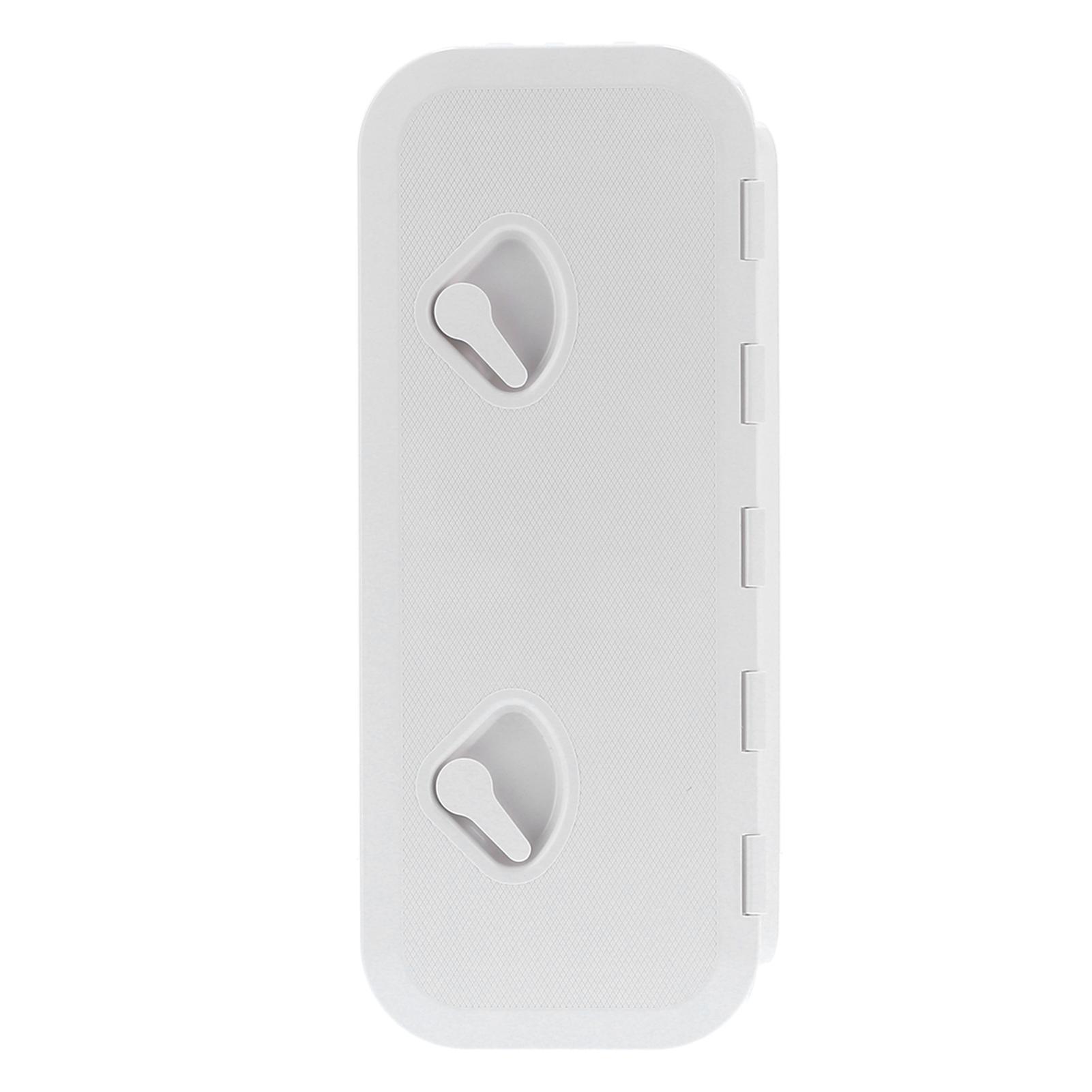 

Deck Access Hatch Inspection Cover 180 degrees Hinged Lid Anti UV with Lock for Marine Boat 24 x 9.5in White белый