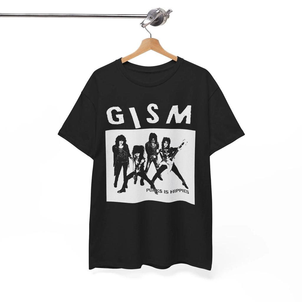 GISM - Punks Is Hippies Shirt, Old-School Japanese Hardcore Punk, UNISEX TEE
