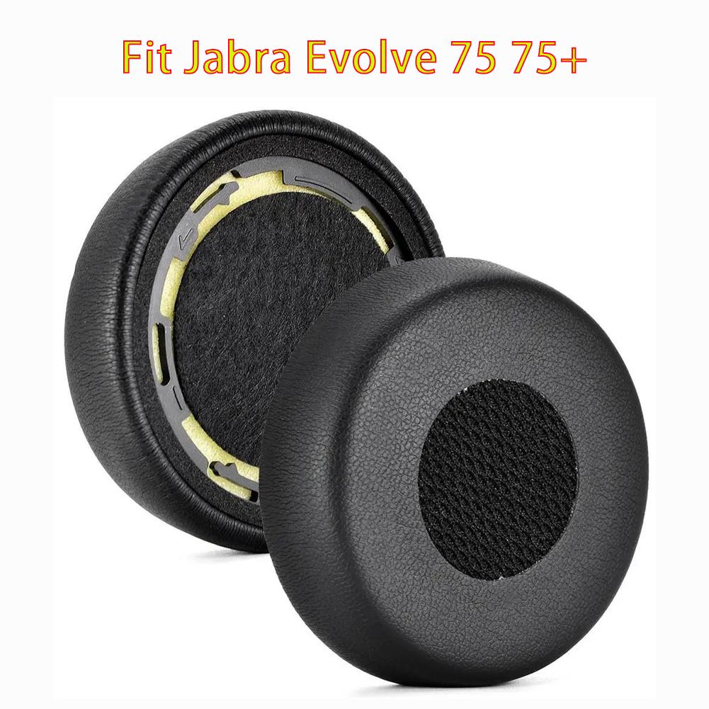 Earpads Replacement for Jabra Evolve 75(75UC 75MS 75SE) Stereo Wireless Bluetooth Headset, Ear Pads Cushions with High-Density N
