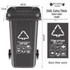 Chengyang 240L Heavy-Duty Trailer-Mounted Waste Bin