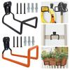Heavy Duty Water Hose Storage Rack Rust-proof Metal Garage Wall Hooks Wall Mount Hose Rack Ropes