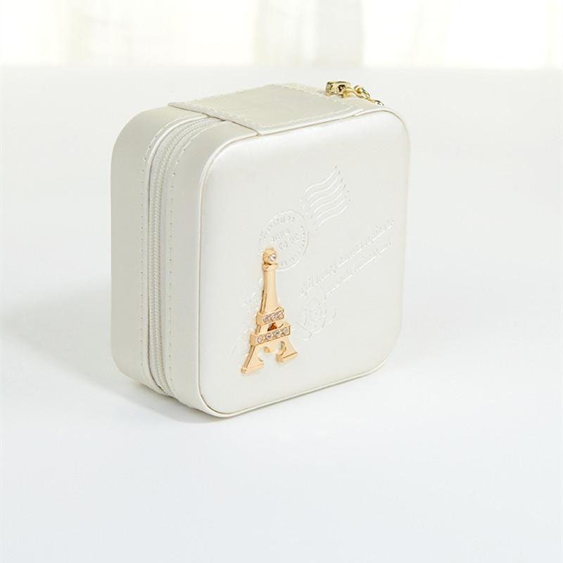 Kleine Reise-Schmuck-Organizer-Box, Kosmetik-Make-up-Organizer, Schmuckschatulle, Ohrringe, Aufbewahrungsbox, Sarg, Etui, Behälter