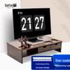 Beifang Monitor Riser with Dual Drawers and Phone Holder