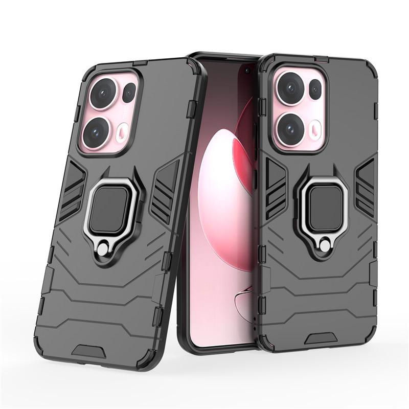 For Reno 13 Pro 5G Case For OPPO Reno 13 12 11 Pro Cover Armor Finger Ring Hard Shockproof Protective Bumper For Reno 11 12 13