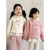 YouYou Girl's Romantic Crochet Knit Sweater