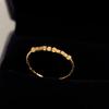 Stainless Steel Women Rings Simple Twist Rope Coin Heart Round Texture Bands Ring Wedding Jewelry