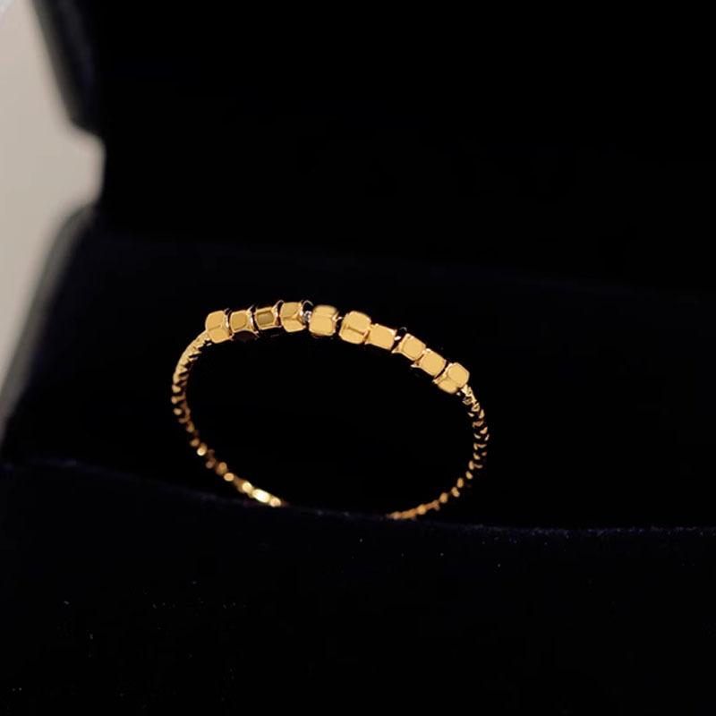 Stainless Steel Women Rings Simple Twist Rope Coin Heart Round Texture Bands Ring Wedding Jewelry