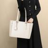 RAINSMORE Business Large Capacity Tote A4 Exterior Formal Perfect for Job and Beige Women's Bag, Bag, Size, Pocket, Water-Repellent, Self-Standing,