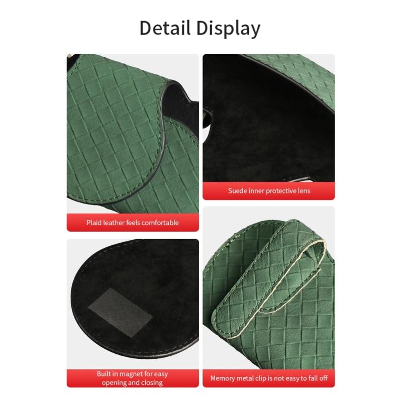 Sunglasses Holder for Car Sun Visors, Universal Auto Eyeglasses Organizers Box, Vehicle Visors Accessories Glasses Case