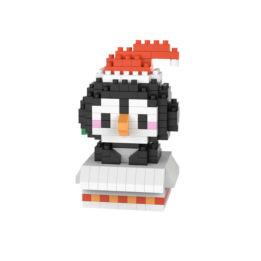 Christmas Cartoon Building Block Figurines, Snowmen, Micro-Particle Toy Gifts