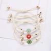Fashionable Daisy Bracelet Delicate Pendant Bracelet Weaving Bracelet Adjustable Rope Bracelet for Women Matching Outfit