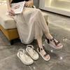 Fashion Outdoor Open Toe Ladies Shoes Wholesale Summer 2025 Comfortable Cheap Liquidation Korea Daily Chic and Elegant Women's Sandals