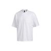 T Shirts Men's White Crew Neck Moderate Straight Fit GC9948