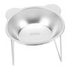 Stainless Steel Raised Cat Bowl Large Capacity Non Slip Base Tilted Raised Cat Food Bowl for Home