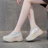 8866 Inner Height Increase 7 Dad Shoes Women, Summer New Versatile Thick-soled Hollow Casual Shoes