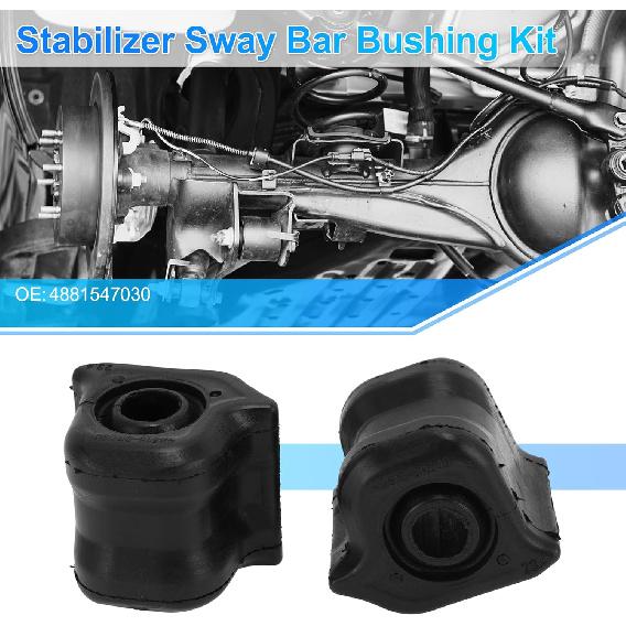 

No.4881547030 Front Right Stabilizer Sway Bar Bushing Kit for Toyota PRIUS 2010-2015 Rubber Suspension Kit Black 2 Pcs