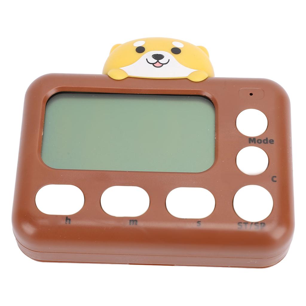 Digital Kitchen Timer Plastic Cute Cartoon Appearance Electric Cooking Timer for Studying Dog