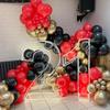 Black Red Balloons Garland Arch Kit Graduation Baby Shower Valentine Day Decor Wedding Anniversary Kid Birthday Party Decoration
