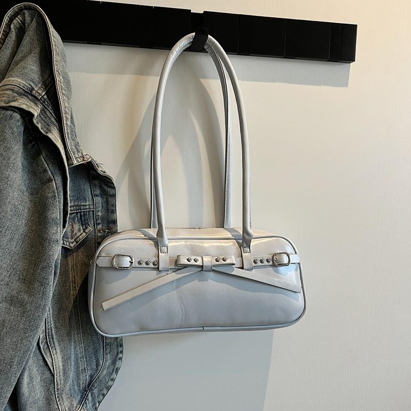 Large-capacity Bag Women's Versatile 2025 New Niche Design Shoulder Underarm Bag Fashionable Boston Bowling Bag