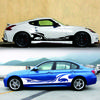 Wave Flame Graphics Car Body Side Stickers Flame Stripe Decals for Car Universal Vinyl Waterproof