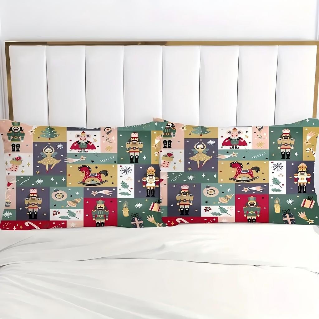 Cartoon toy soldier pattern 3D Printed Duvet Cover set Christmas theme Bedding Set Comfortable Soft Quilt Cover Set Pillowcases
