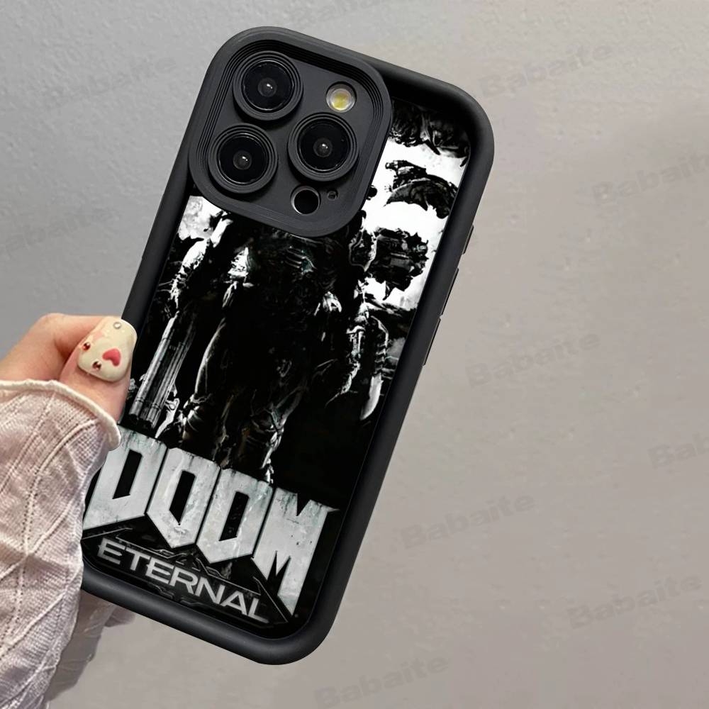 

Classic Game D-DOOM-E-EternalS Silicone Phone Case For IPhone 17 Pro Max 16 15 14 13 12 11 Plus 17 Air iPhone 14