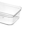 Drawer Storage Trays Durable Transparent Plastic Drawer Storage Divid Box for Kitchen Medium Square