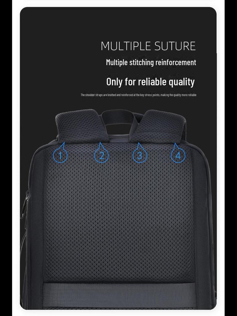 Geräumiger Laptop-Rucksack mit USB-Ladeanschluss – Unisex, spritzwassergeschützt für Geschäfts- und Freizeitfahrten