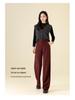 Yifei 2024 Warm Mulberry Silk & Wool Pants - Comfortable, Figure-Flattering Winter Wear