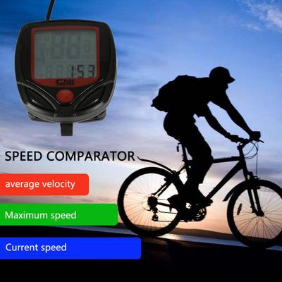 Bicycle Speedometer Bike Computer With LCD Digital Display Waterproof Odometer Cycling Mileage
