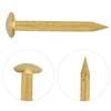 100Pcs Round Head Nail Brazen Brass Vintage DIY Craft Fastener Installation Accessories