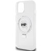 Karl Lagerfeld Klhmp15Shmrskhh Iphone 15 / 14 / 13 6.1 Biały/White Hardcase Ring Stand Karl Head Magsafe