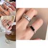 Bead Elegant Black Doodle Ring For Women Combining Retro Style And Modern Fashion Trends 2023 For