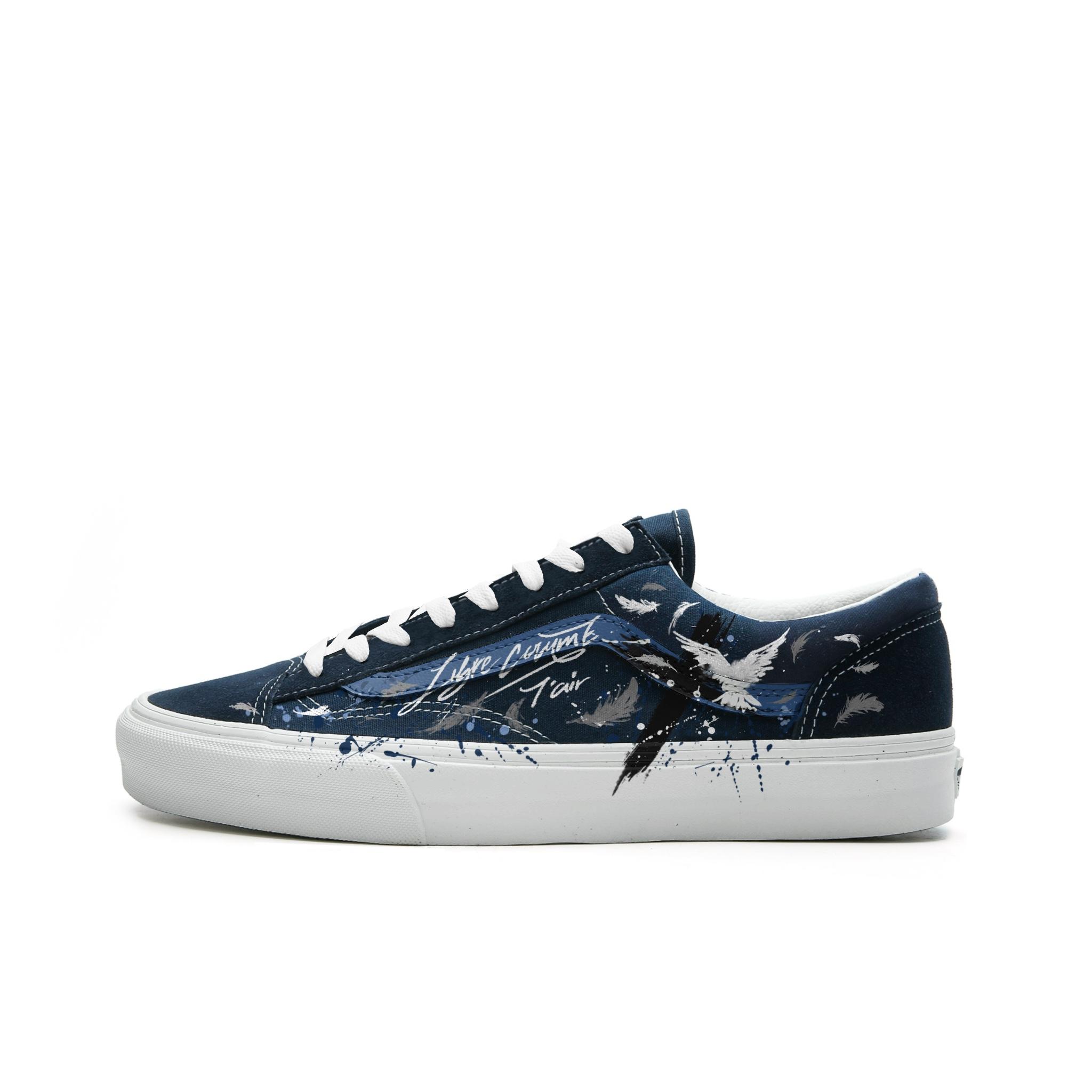 

Vans Style 36 Abrasion Resistant Low top Skateboard Shoes Unisex Blue Gray VN0A3DZ3RFL(Team613-) 35